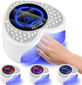 UV LED Nail Lamp, Rechargeable Cordless Nail Dryer for Gel Polish, UV Nail Light with 45 Beads, Professional Quick Dry Curing Lamp with 3 Timers Setting for Salon and Home