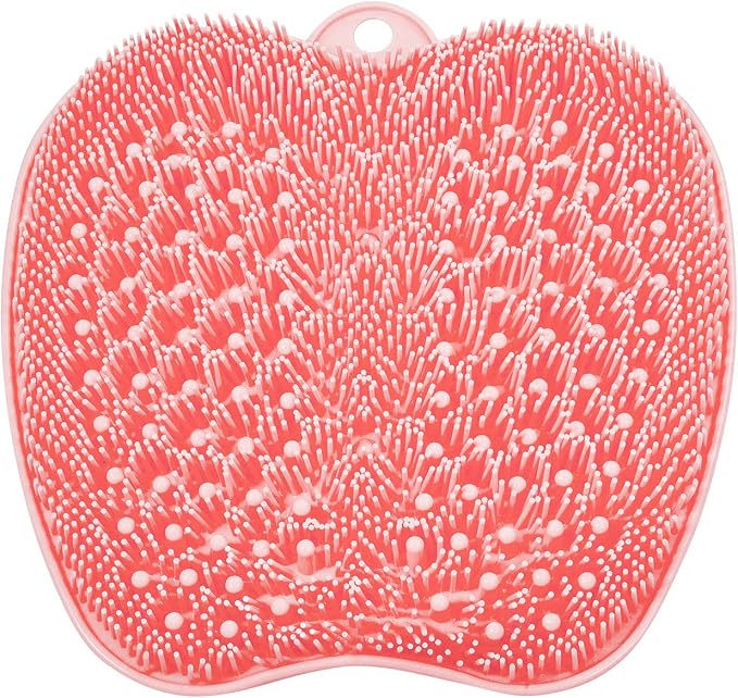 BESKAR XL Larger Shower Foot Scrubber Mat with Non-Slip Suction Cups | Cleans, Smooths, Exfoliates, Massages Your Feet Without Bending, Improve Foot Circulation, Soothes Tired Feet