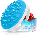 Scala Cellulite Massager Silicone, Bath Scrubber for Smoother Skin Aqua | Silicone nodules exfoliate, cellulite remover, body massager Tool, exfoliator, fat roller use with creams and Oils