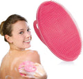 INNERNEED Silicone Body Cleansing Brush Exfoliating Scrubber, Pink | Gentle Massage, Deep Clean, Hygienic Shower Scrub Brush Soft Bristles for All Skin Types, Easy to Hold