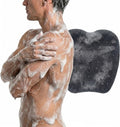 Silicone Back Scrubber for Shower – Body Scrubber & Exfoliating Back Brush for Men and Women – Soft Bristle Shower Scrubber & Back Massager Hands-Free (Charcoal)