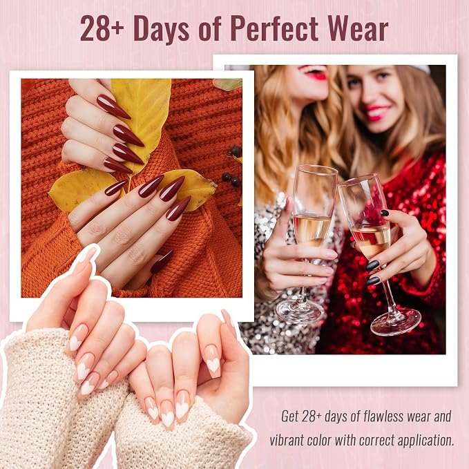 phoenixy 45 Colors Gel Nail Polish Kit with UV/LED Nail Lamp | 64 PCS Gel Nail Kit Nail Kit with Nail Lamp Base Coat & 4 Effect Top Coat Perfect for Beginner