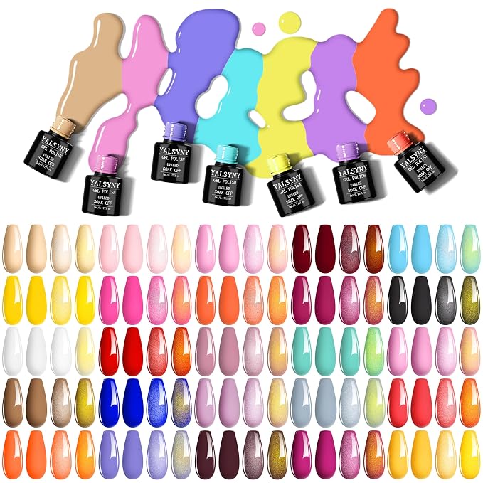 Nail Polish Kit with UV Light 25 Colors Gel Polish Starter Kit