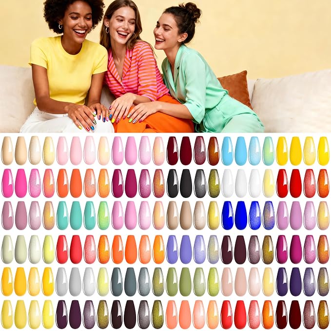 NAIL POLISH KIT with U V Lamp and Drill Starter Kit 36 Colors Gel Nail Polish Nail Art Gel Manicure Kit