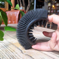 Premium Sensory Brush for Kids or Autism,Soft Silicone Body Scrubber,2 in 1 Sensory Room Occupational Therapy Sensory Brushes,Silicone Loofah,Pet Shower Brush Bath Brush Shampoo Brush(Spikes-Black)