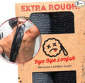 Extra Rough Exfoliating Washcloth, Extreme Body & Back Scrubber for Shower | Extra Long, Hygienic Exfoliator Wash Cloth, Men or Women, 2 Count Pack, 1 Black & 1 Grey Color, Bye Bye Loofah